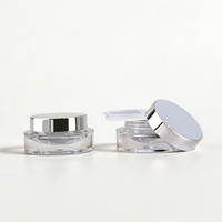 Mini-contenants cylindriques hexagonaux 5g en or rose et noir pour vernis à ongles, poudre, gel à sourcils, sérum pour les yeux et crème, avec tamis