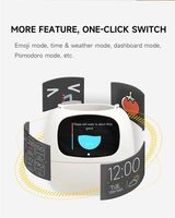 Izafira FENGKUI Pot de fleurs intelligent, pot de plante robotisé alimenté par l'IA, 7 capteurs intelligents, 49 expressions, écran LCD, contrôle par application, jaune