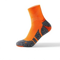 Chaussettes de course rembourrées pour hommes et femmes, soutien de la cheville en forme de X, respirantes, absorbant les chocs, antidérapantes, chaussettes de sport athlétiques