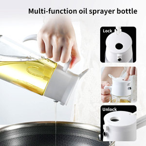 Food Grade Glass+PP Eco-Friendly Recyclable Reusable Kitchen Oil Spray <b>Bottle</b> - Product Image 5