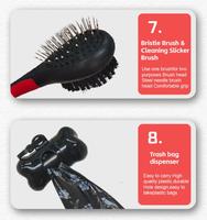 Kit de toilettage professionnel 10-en-1 : Fournitures complètes pour chiens et chats, comprenant un coupe-griffes et un ensemble de brosses pour animaux à poils longs