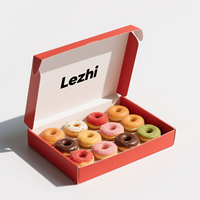 Boîtes en papier pour pâtisserie, desserts, gâteaux, biscuits, beignets, gaufres, pliables, de qualité alimentaire, personnalisées avec logo