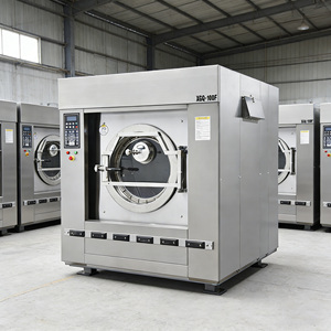 Lave-linge industriel entièrement automatique à grande capacité en acier inoxydable électrique pour laverie libre-service - Product Image 1