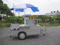 Chariot de Vente Ambulant à Vélo Hot-Dog Grill pour Burger et Hot-Dog – Utilisé par 100 Acheteurs