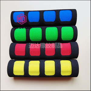 Empuñaduras para manillar de bicicleta, diámetro interior de 22,2mm, tubo de espuma antideslizante de dos tonos, negro y rojo, para bicicletas de carretera - Product Image 3