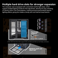 Zeromaster Computer Chassis Manufacturer Gaming PC Case Mid Tower ATX Tempered Glass