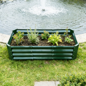 VERTAK 120x60x30cm Metal Raised Garden Bed Powder Coated Steel Planter Box <b>for</b> Vegetables and <b>Herbs</b> - Product Image 2