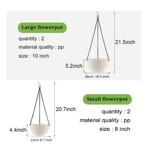 Maceta colgante <span class=keywords><strong>de</strong></span> plástico para verduras del fabricante original para interiores y exteriores, alféizar y jardines - Product Image 2