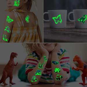 CHARLENT 300 <span class=keywords><strong>Tatuaggi</strong></span> Temporanei Fosforescenti per Bambini, 36 Fogli Personalizzabili Multicolore, Regalo per Ragazzi e Ragazze - Product Image 5