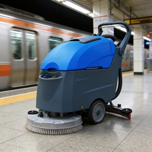 New Heavy Duty High Efficiency Self-Propelled <b>Walk</b> Behind Industrial Floor Scrubber <b>Machine</b> Floor - Product Image 5