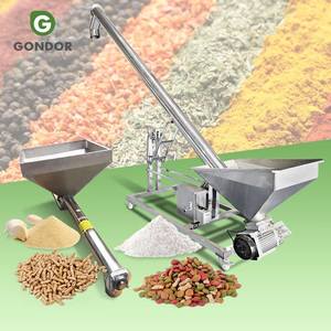 Transportador de tornillo flexible inclinado para fertilizantes, alimentador de polvo seco por vibración, y pellets - Product Image 1