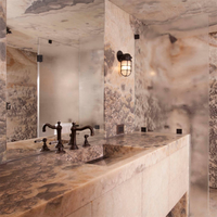 DAIYA porte de douche à charnière murale en nickel brossé