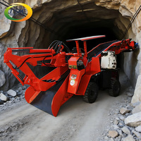 Mini Macchina Sotterranea per lo Scarico di Rifiuti, Caricatore Cingolato a Bassa Altezza per Tunnel Stretti da 1,8 m, Ideale per il Carico di Minerali in Piccole Miniere d'Oro