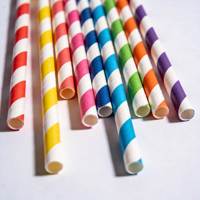 Pailles en PLA 100% biodégradables 8*145mm en noir, pailles jetables compostables pour la restauration en gros