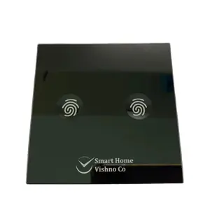 Ceramic Fritted Screen Printing Glass for Smart Home Appliances Glass Panel with Concave Point