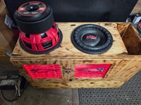 Subwoofer de Competición para Auto de 3000WRMS, 12 Pulgadas, 154dB SPL, Bobina de Voz de Cobre de 4 Pulgadas, Sonido de Alta Calidad, Arañas de 3 Capas de Aluminio para Camioneta