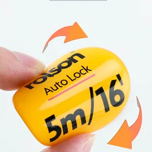 定制环氧公司标志自粘圆顶3D防水徽章贴纸，印刷透明个性化树脂标签
