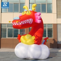 Mascotte de dragon gonflable personnalisé personnage gonflable sculpture de dessin animé publicitaire