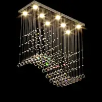 Lustre LED suspendu composé de bulles de verre transparent, design moderne, produit de luxe, éclairage d'intérieur, luminaire décoratif de plafond, idéal pour une cuisine ou une salle à manger