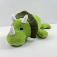 Poupée rose verte peluche dinosaure pondérée coton dessin animé dinosaure jouets en peluche pondérés