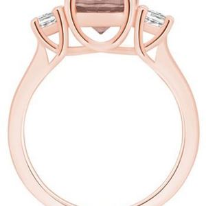 Anillos de Morganita Chapados en Oro Amarillo de 14k y Plata de Ley 925 para Mujer, Anillos de Joyería para Mujer al por Mayor - Product Image 2