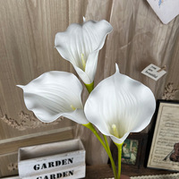 LO-79 Grosir Bunga Calla Lily Putih Ukuran Besar 78cm Sentuhan Realistis untuk Dekorasi Tahun Baru, Pernikahan & Rumah