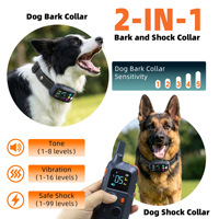 Ferngesteuerter Hundetrainer Anti-Bell-Gerät 100m Effektive Reichweite Kann Mehrere Hunde Kontrollieren IP67 Wasserdicht Wiederaufladbar Kunststoff