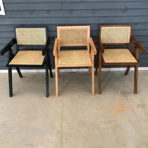 Modern Design Solid Wood Rattan Chair
