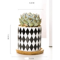 Design personnalisé Pas Cher Gros En Céramique Plante D'intérieur Pots En Céramique Succulentes Pots De Fleurs