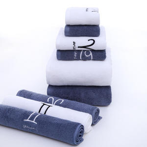 12 signos del zodiaco toallas faciales logotipo bordado personalizado toallas de baño juegos de regalo de vacaciones para adultos bebé niños hogar hoteles - Product Image 2