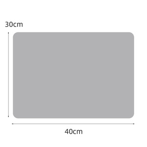 Square Silicone Placemat Solid Color Waterproof For Dining Table Nordic Style Instagram Aesthetic Wenzhou Made - Product Image 2