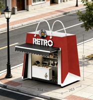 Remorque alimentaire commerciale en forme de sac pour la restauration rapide, chariot de café, machine à hot-dogs, hamburgers, glaces et jus