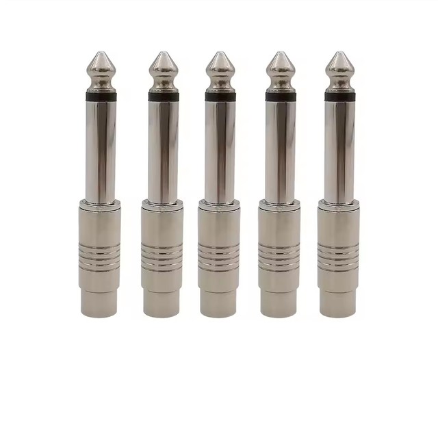 6.5mm 1/4" Male Plug to RCA Female Jack Audio Connector Adapter Mono 6.5 mm Plugs TS for Home KTV Use