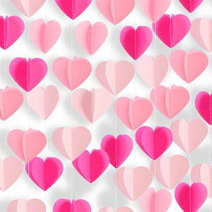 Decorazioni <span class=keywords><strong>festa</strong></span> rosa cuore ghirlanda cuore stelle filanti di carta per san valentino <span class=keywords><strong>festa</strong></span> <span class=keywords><strong>della</strong></span> <span class=keywords><strong>mamma</strong></span> matrimonio appesa decorazione per <span class=keywords><strong>festa</strong></span> - Product Image 5