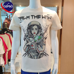 เสื้อยืดผ้าฝ้ายวินเทจสำหรับผู้ชายเสื้อสกรีนโลโก้ตามสั่งเสื้อแนวสตรีทแวร์แบบเปิดไหล่ตกเสื้อยืดลายกราฟิก - Product Image 1