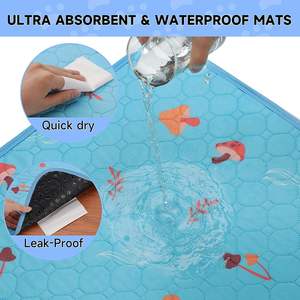 Profession eller Hersteller Benutzer definierter Druck Auslaufs icher Anti-Rutsch-Hunde-Pee-Trainings pad Maschinen wasch bare wasserdichte Pee-Matten für Haustiere - Product Image 5