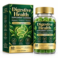 Gummies Bien-être Microbiome avec Bacillus Coagulans, Inuline FOS, Mélange d'Enzymes Digestives, Nutrition Quotidienne, OEM Personnalisé