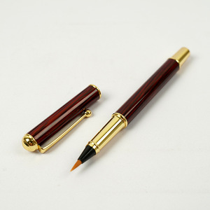 Stylo de calligraphie Unique en bois, pointe souple, cartouche Portable, en bois, ensemble de pinceaux avec boîte-cadeau, 1 pièce - Product Image 3