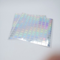 Autocollant adhésif holographique 3D couleur personnalisée, impression de logo de marque, effet laser holographique pour étiquette d'emballage de sécurité