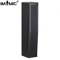 Sistema de Sonido Profesional con Altavoces de Columna Activos PA de 12 Pulgadas con Amplificadores BT para Exteriores de 4.5 Pulgadas de Rango Completo