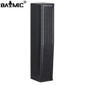 Professional 12 Inch Bass 4.5 Inch Full Range Wooden Outdoor BT Amplifiers Array Active PA Column <b>Speaker</b> Loundsound <b>System</b> Set - Product Image 3
