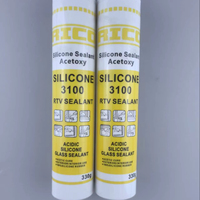 Scellant en silicone à base d'acétate RTV, scellant acide pour verre, pour la construction de portes et fenêtres