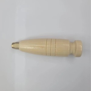 Wood Handle Brass Tip Awl For <b>Leather</b> Craft Diy Punch <b>Tool</b> With Replaceable Needle - Product Image 1