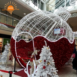 Arco de bola 3d grande impermeable, decoración para Parque, iluminación LED esférica para Navidad, iluminación temática - Product Image 5