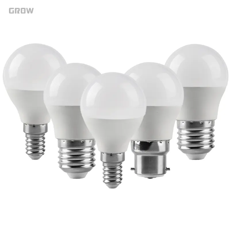 LED energy saving No filcker warm white cold light 3W-7W AC220V 3000K/4000K/6000K G45 bulb E14 E27 B22 for interior space