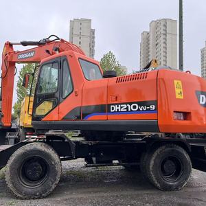 Used Doosan DH210W-9 Wheeled Excavator 21 Ton Low Hours Hydraulic Mobile <b>Digger</b> for Urban Road Construction - Product Image 1