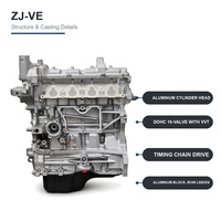 Moteur long bloc ZJ-VE DOHC 16 soupapes VVT à injection multipoint 1.3L pour Mazda2 Demio 1348cc MZR à entraînement par chaîne de distribution