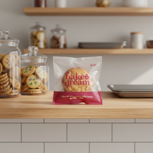 MOQ 100 pièces, sacs d'emballage pour biscuits personnalisés avec fermeture thermique, pochette d'emballage pour en-cas avec logo, sac en plastique de qualité alimentaire - Product Image 6
