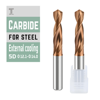 Foret universel 5D haute performance en carbure monobloc avec refroidissement externe pour l'acier et l'acier inoxydable