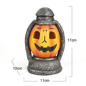 Halloween bí ngô đèn nhựa bức tượng tùy chỉnh bức tượng nhà sản xuất-Tay Chạm Khắc Led trang trí ma quái cho kỳ nghỉ bên ngôi nhà ma ám hiển thị - Product Image 6